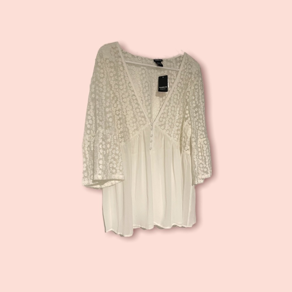 Sheer Torrid babydoll top